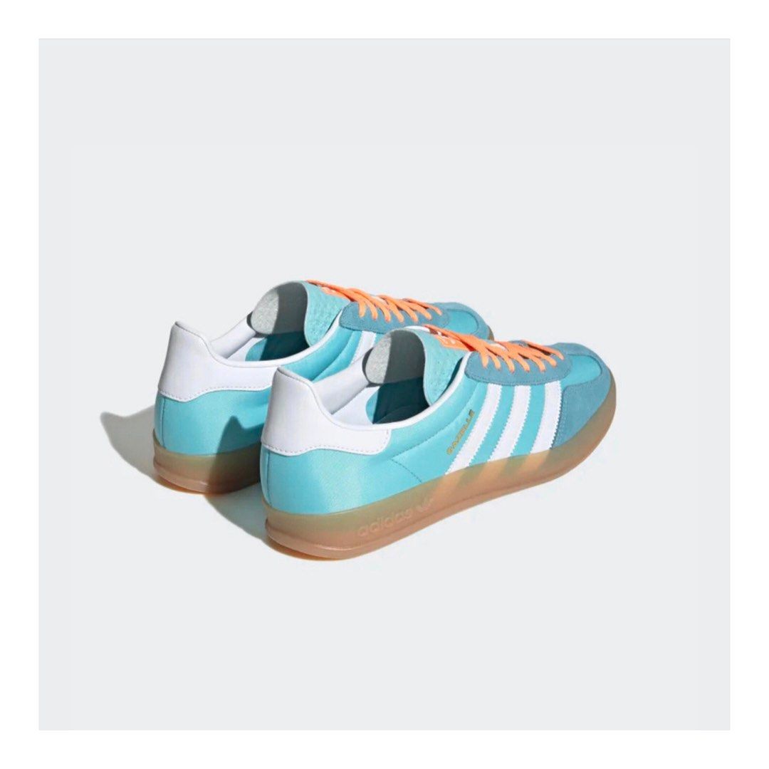 adidas gazelle silver green womens adidas Gazelle Indoor Grade School Lifestyle Shoes Blue Bird Cloud White Gum  JS3802  Shoe Palace