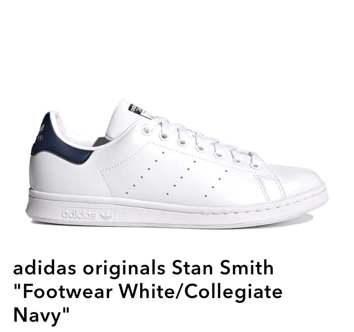 Originals stan smith white navy womens shop
