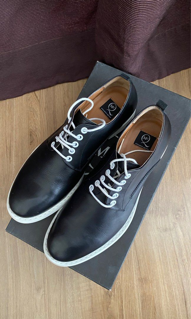 Alexander McQueen Leather Derby Shoes Men s Fashion Footwear