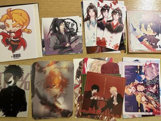 Art Prints (My Hero Academia, Boku no Hero Academia, Demon Slayer, Kimetsu no Yaiba, Mob Psycho 100,  Promised Neverland, Death Note, Full Metal Alchemist, Noragami, Bungou Stray Dogs, Pokemon, Mo Dao Zu Shi, Grandmaster of Demonic Cultivation)
