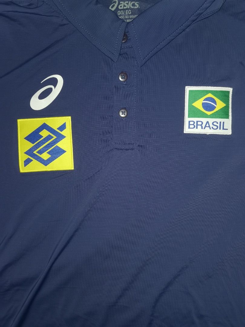 Asics Brazil Volleyball Polo Shirt, Men's Fashion, Tops & Sets, Tshirts &  Polo Shirts on Carousell