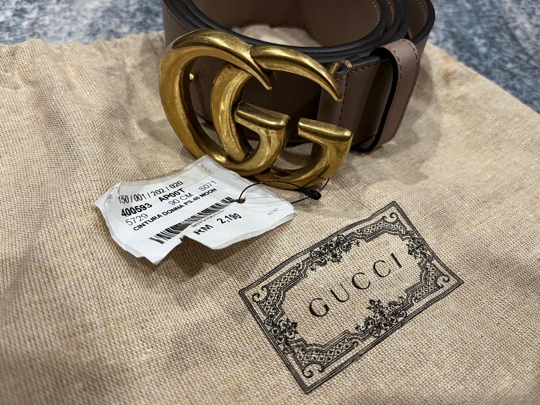 Gucci marmont hotsell belt size
