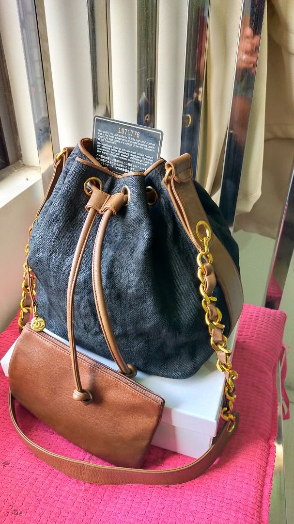 Chanel suede bucket bag Clearance