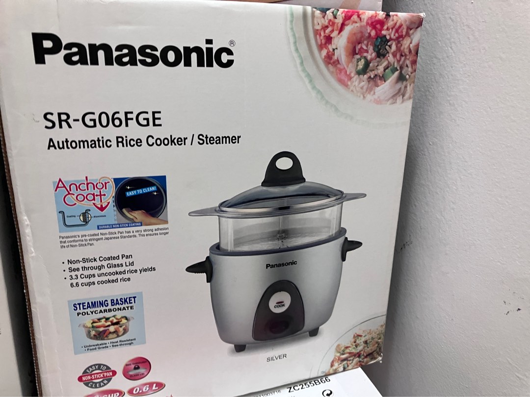 Automatic Panasonic rice cooker with steamer, TV & Home Appliances