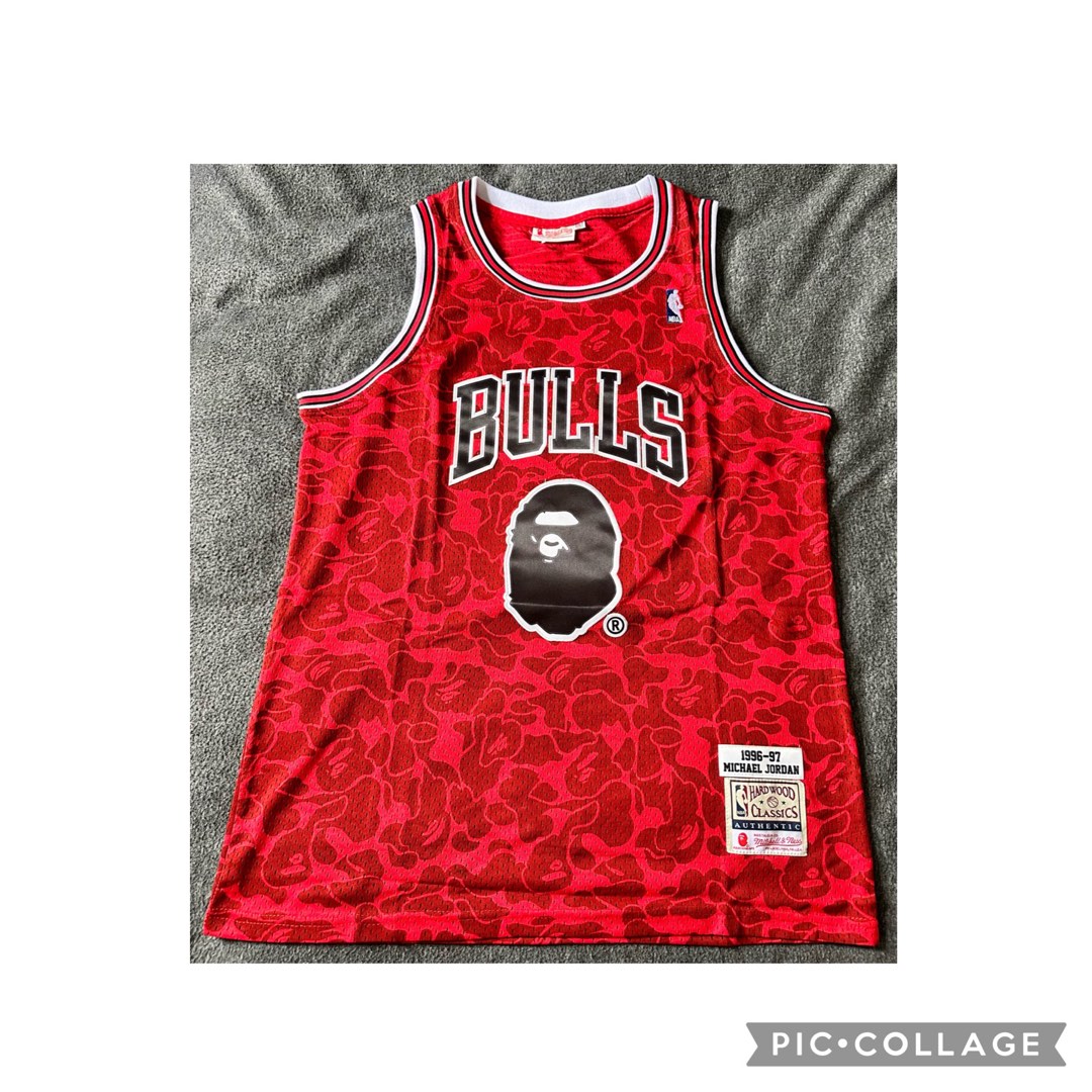 Bape jersey bulls clearance