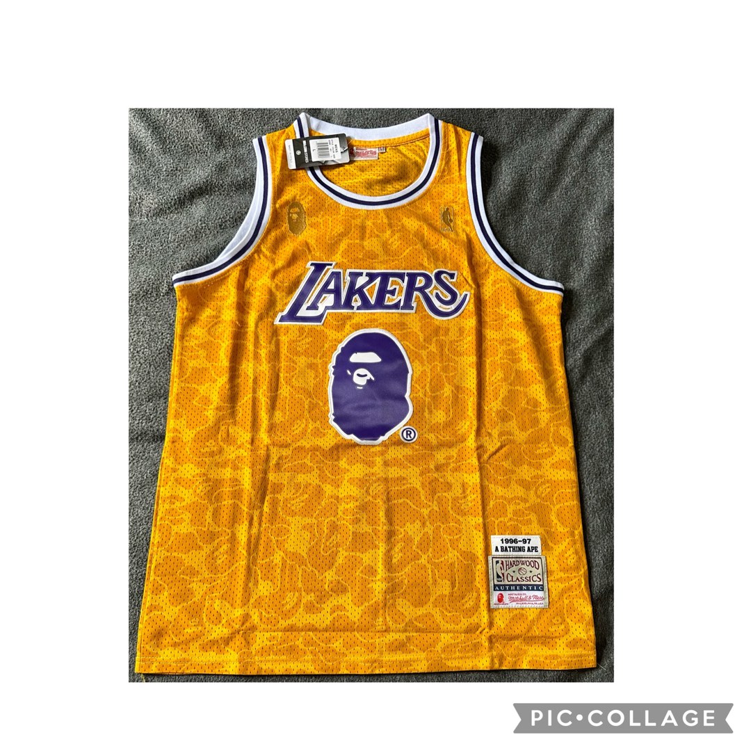 Bape top jersey lakers