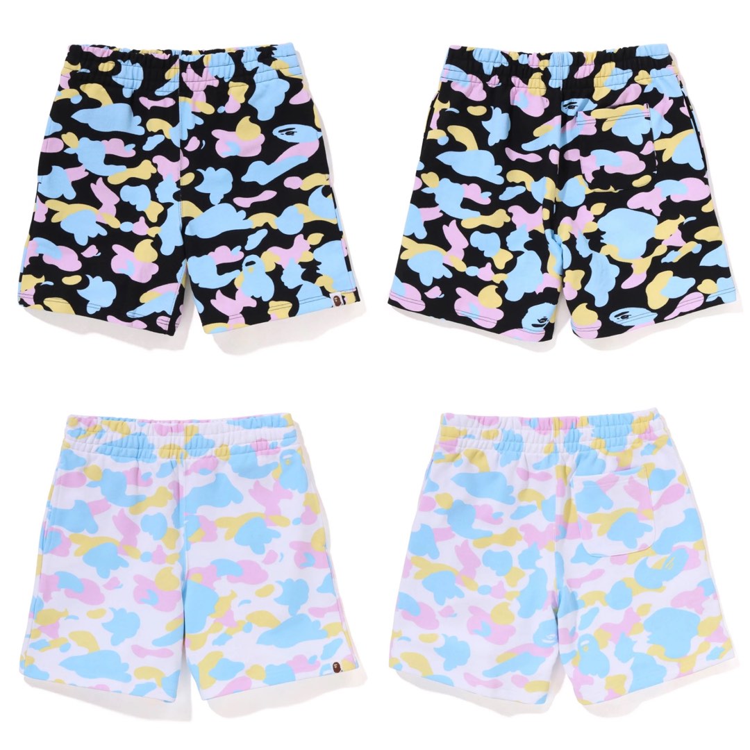 BAPE NEW MULTI CAMO OVERSIZED SWEAT SHORTS