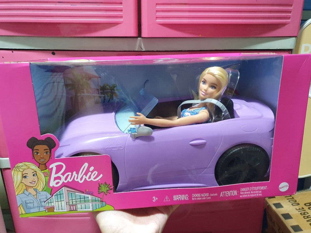 Barbie car with doll, original on Carousell