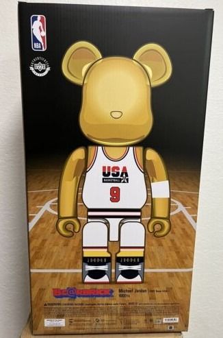 Bearbrick Michael Jordan 1992 Team USA Dream Team 1000% Gold
