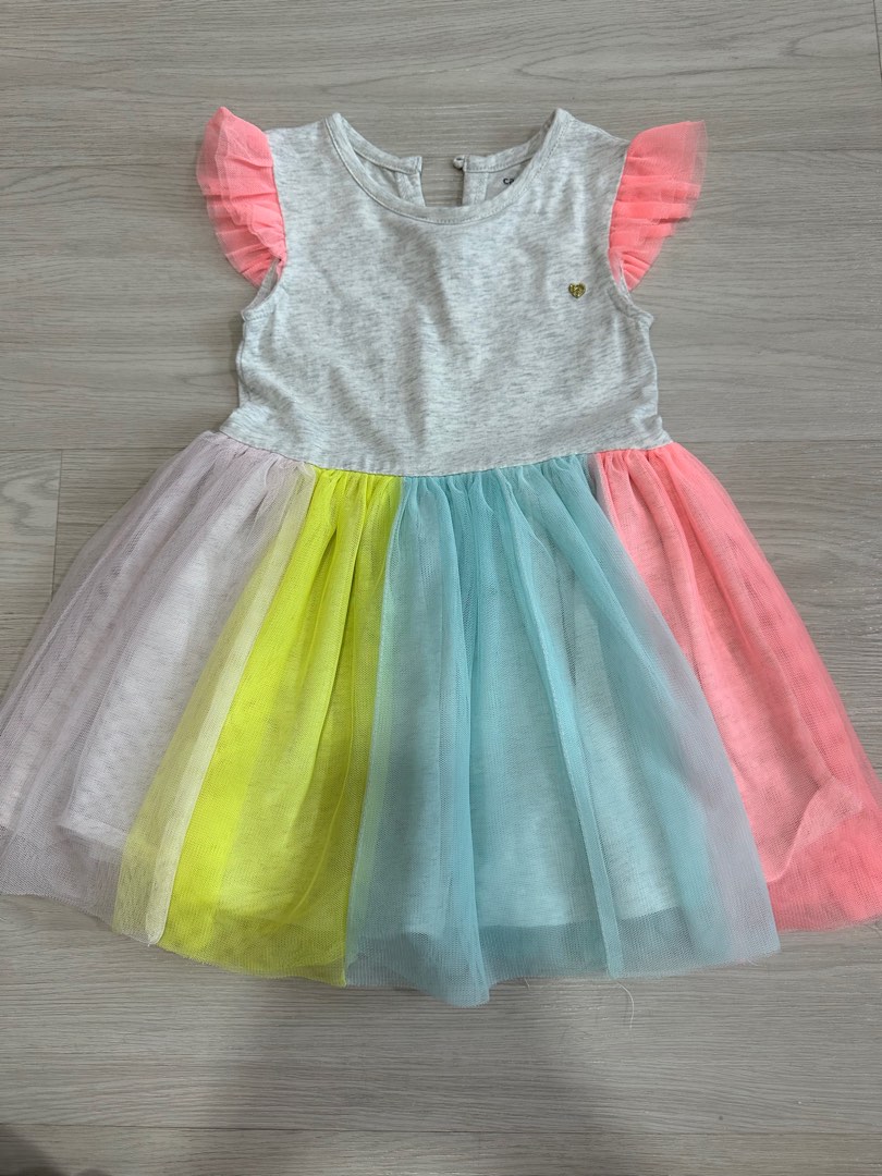 Carters rainbow discount tutu dress