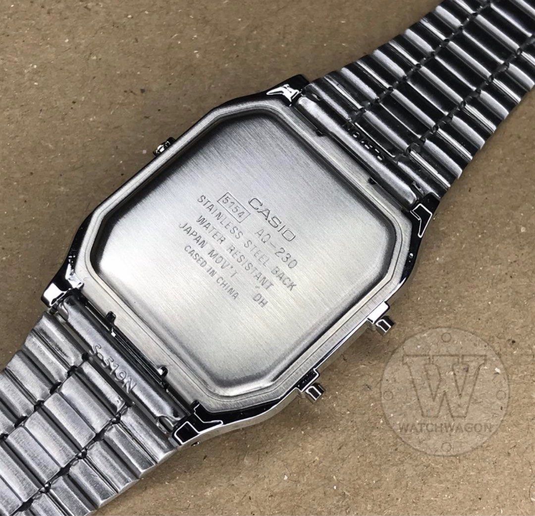 Casio aq 230 black new arrivals
