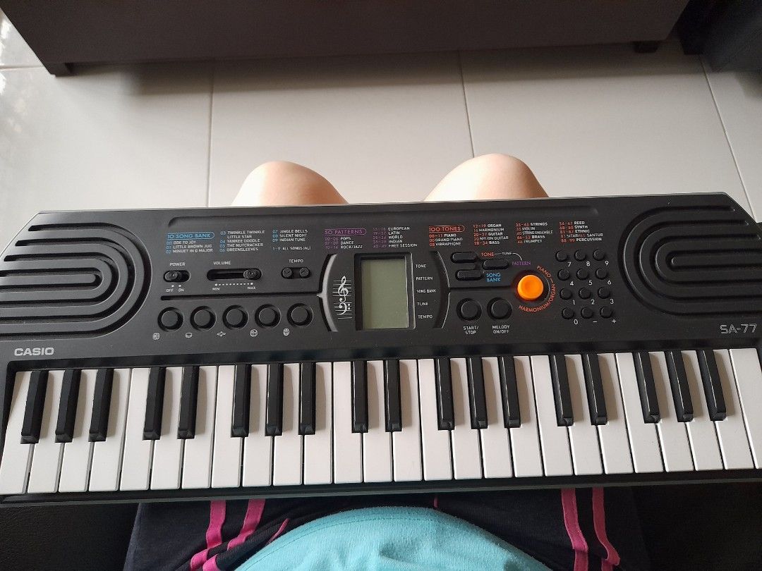 No Batt Casio Keyboard AS 77 PORTABLE