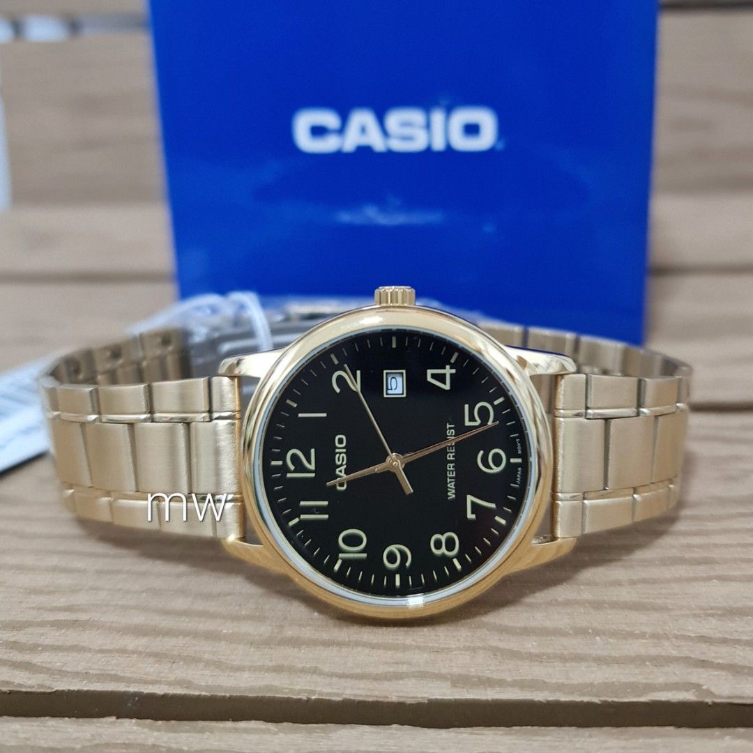 Casio best sale mtp gold