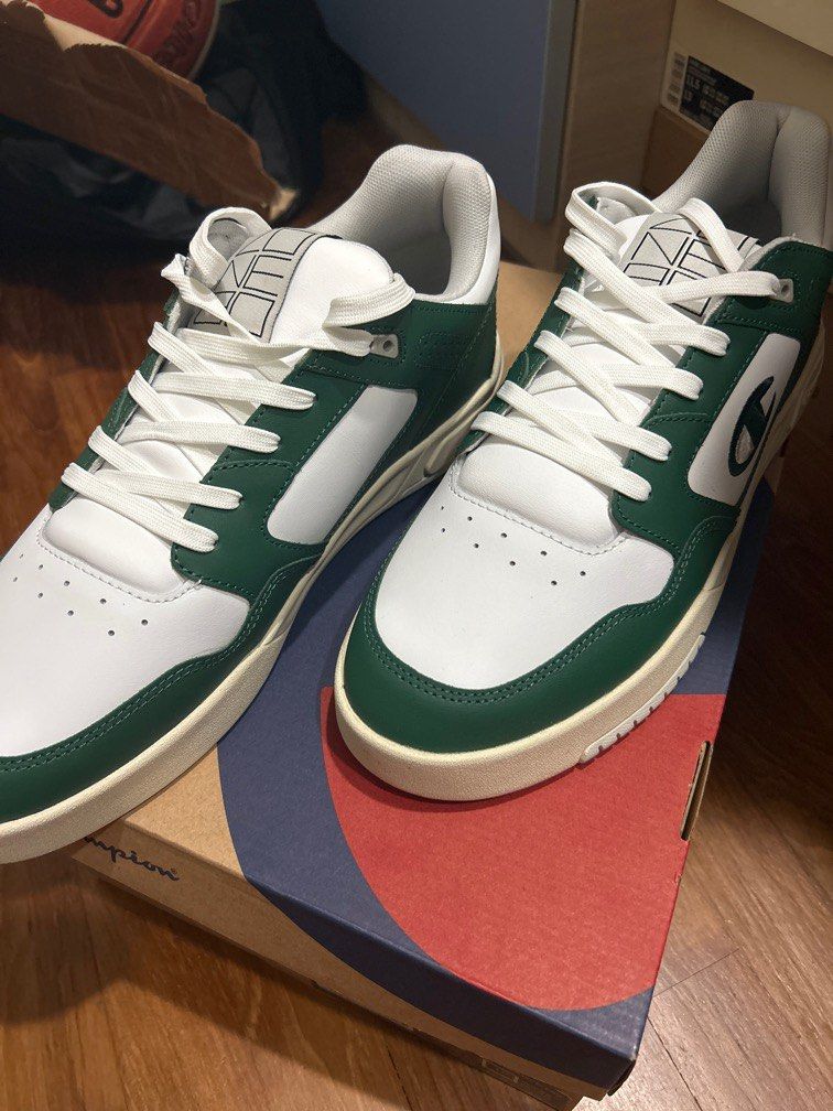 Green champion sneakers on sale