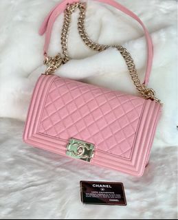 Affordable chanel pink boy For Sale, Bags & Wallets