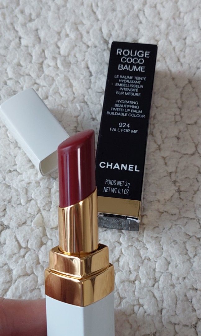 Chanel Rouge Coco Baume Hydrating Beautifying Tinted Lip Balm - # 924 Fall  For Me 3g/0.1oz 