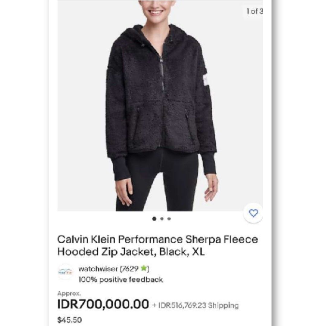 Calvin klein fuzzy jacket store