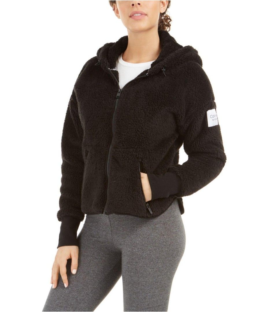 Calvin klein fuzzy jacket best sale