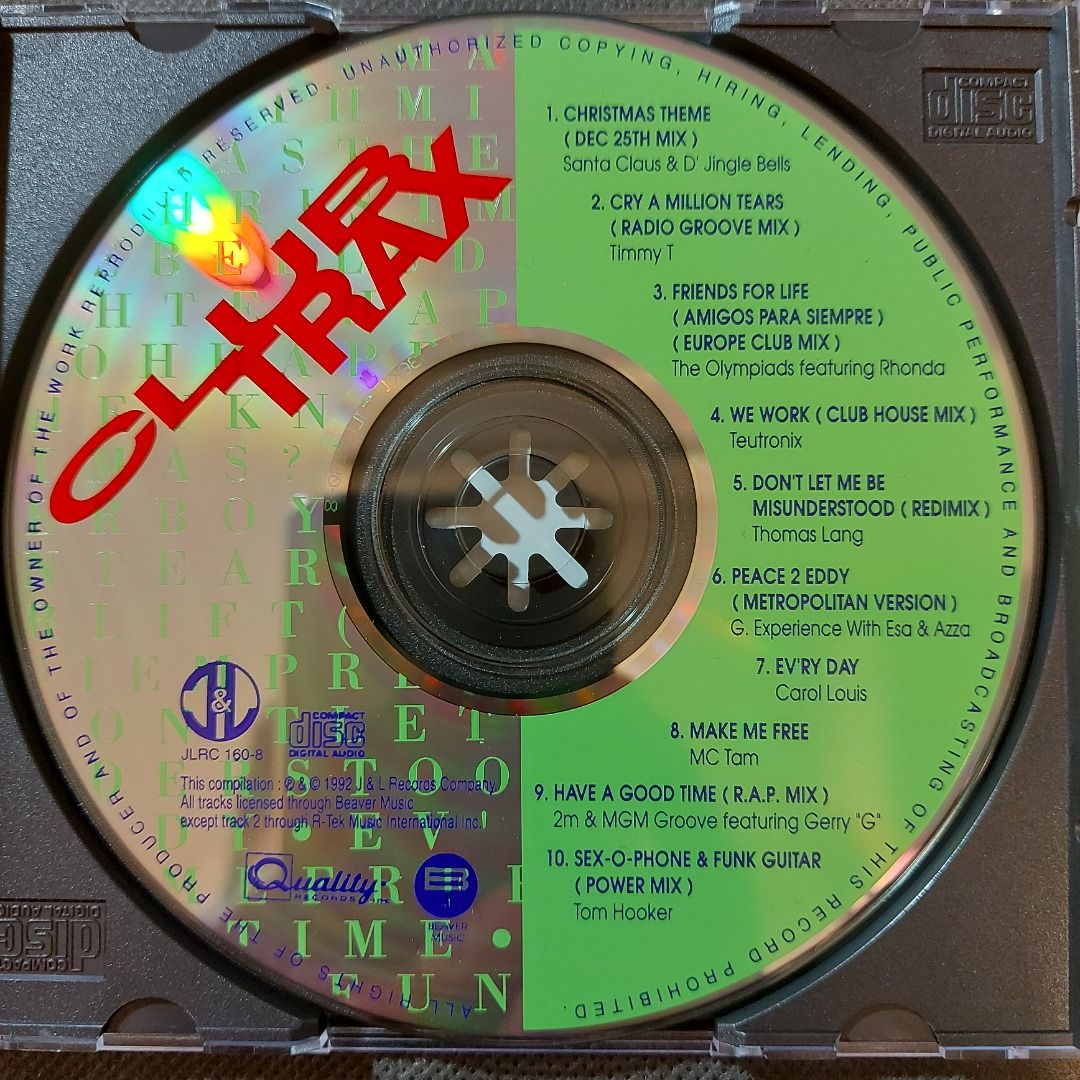 CLuB TRAX dance MiX 精選 CD (92年 舊版) 無 iFPi, 興趣及遊戲, 音樂、樂器 & 配件, 音樂與媒體 ...