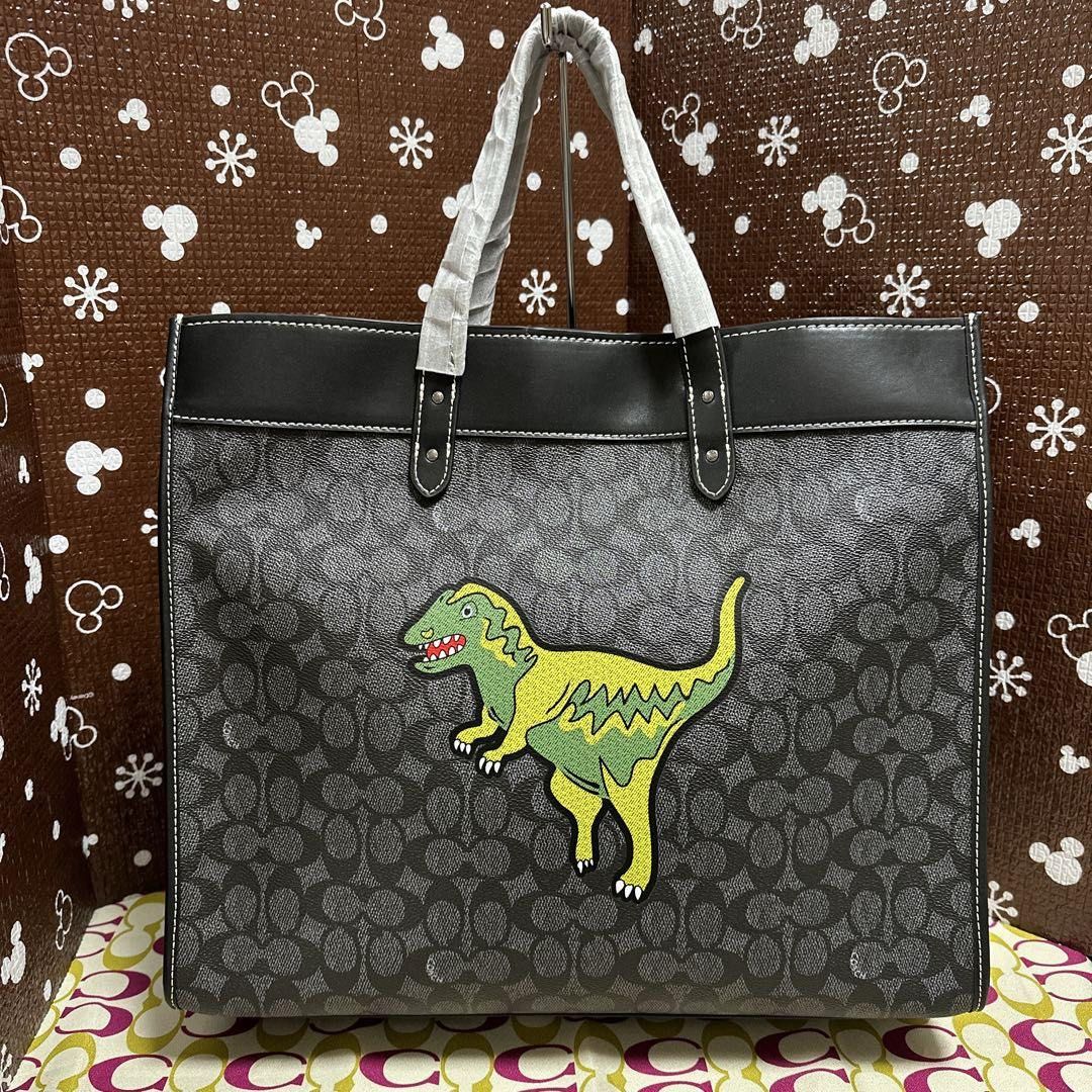 Coach Tote 40 In Dinosaur Print