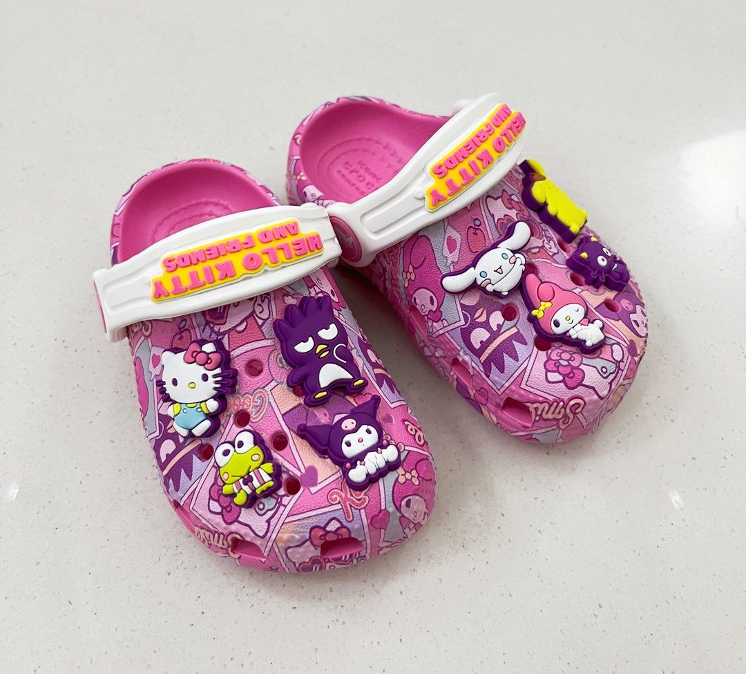 Hello kitty crocs toddler on sale