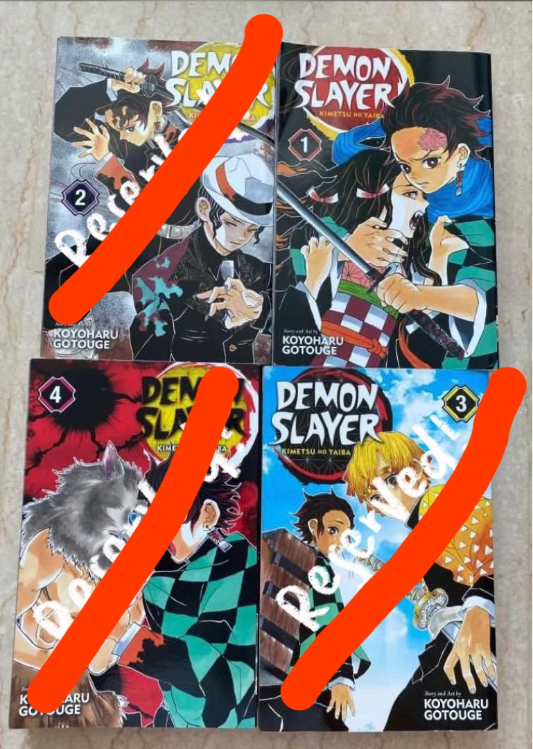 Demon slayer manga book 1, Hobbies & Toys, Books & Magazines, Comics