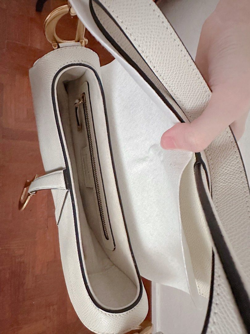 Dior Saddle Bag Latte Grained Calfskin, Women's Fashion, Bags & Wallets, Shoulder Bags on