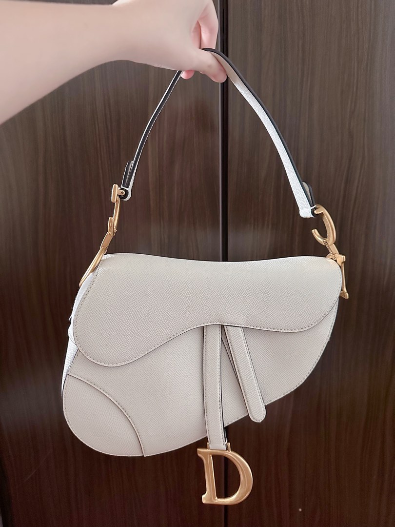 Dior Saddle Bag Latte Grained Calfskin, Women's Fashion, Bags & Wallets, Shoulder Bags on