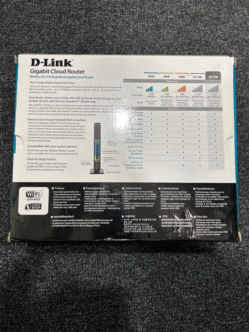 D-Link Gigabit Cloud Router (DIR-865L), Computers & Tech, Parts ...