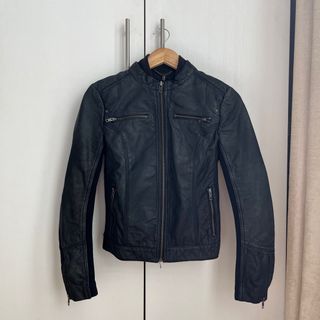 GENUINE LEATHER MANGO BIKER JACKET
