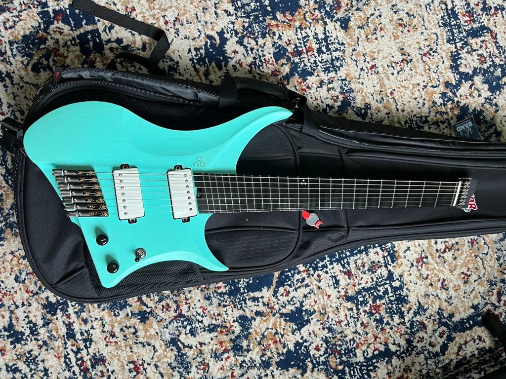 GOC Materia 7 string guitar MH7CPG (Pastel Green), Hobbies & Toys