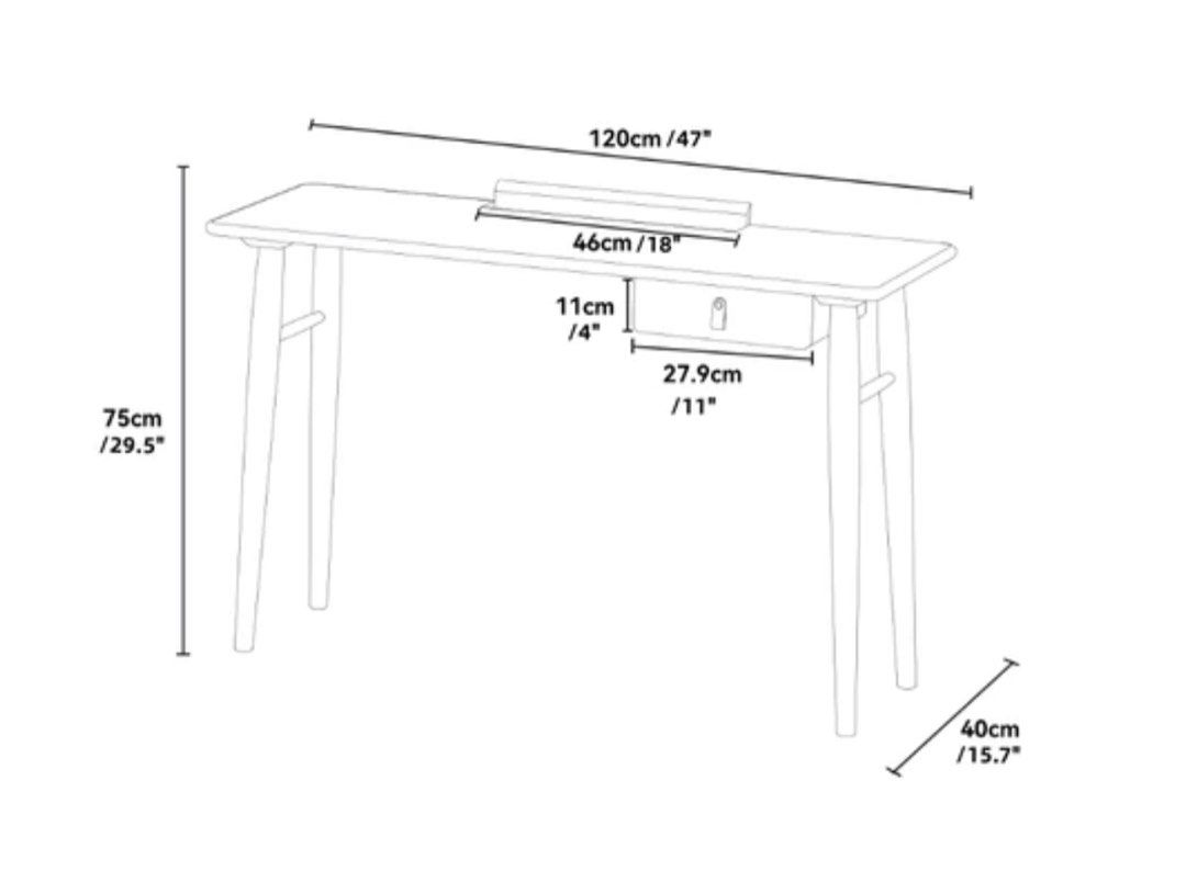 GRAVEN Solid Wood Desk, Furniture & Home Living, Furniture, Tables & Sets on Carousell
