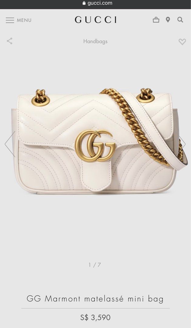 Gucci Marmont Matelasse Mini Luxury Bags Wallets on Carousell