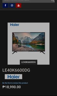 Haier 40 inches Android TV