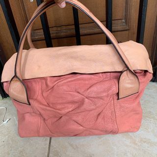 Handbag brebra pink kulit asli