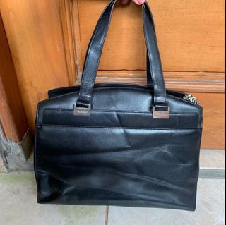 Handbag hitam kulit asli cakep banget