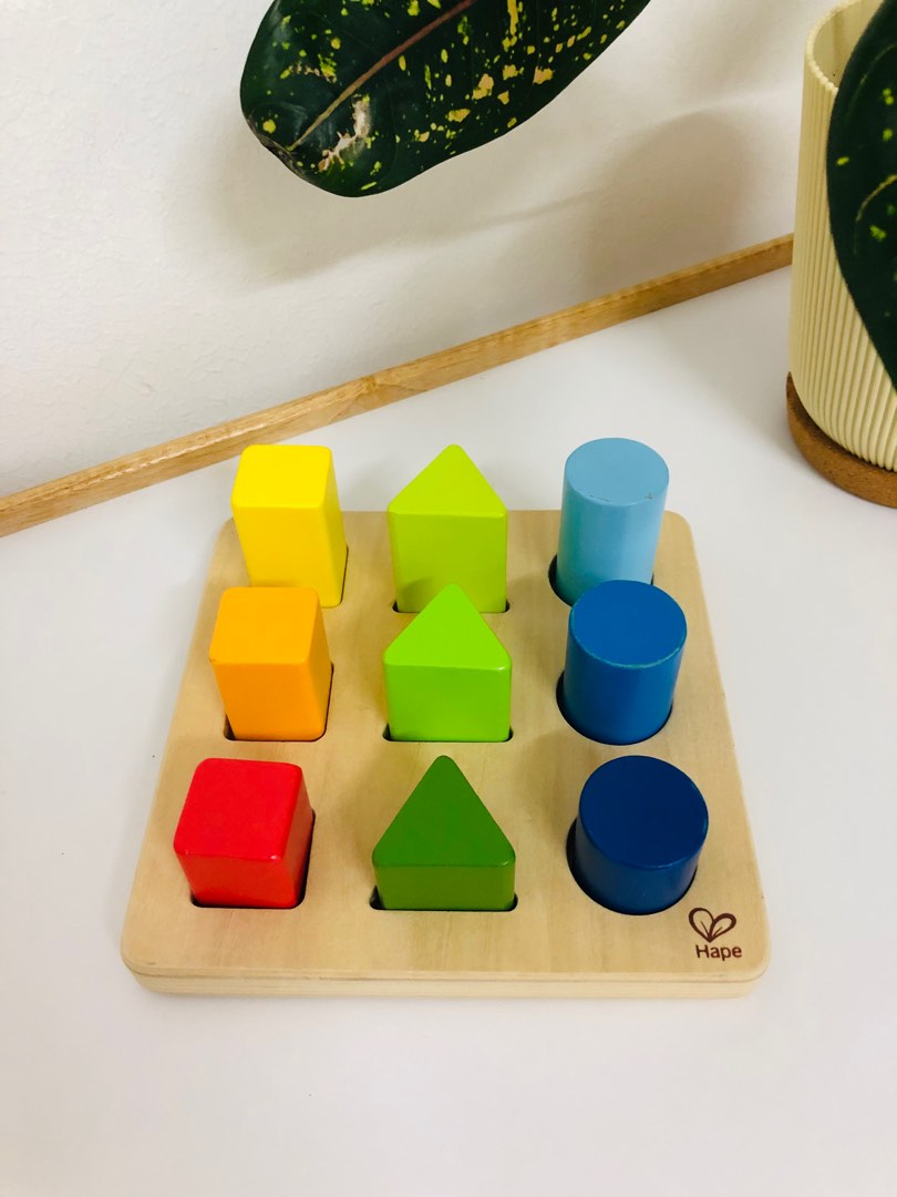 Hape color and shape wooden block sorter hotsell