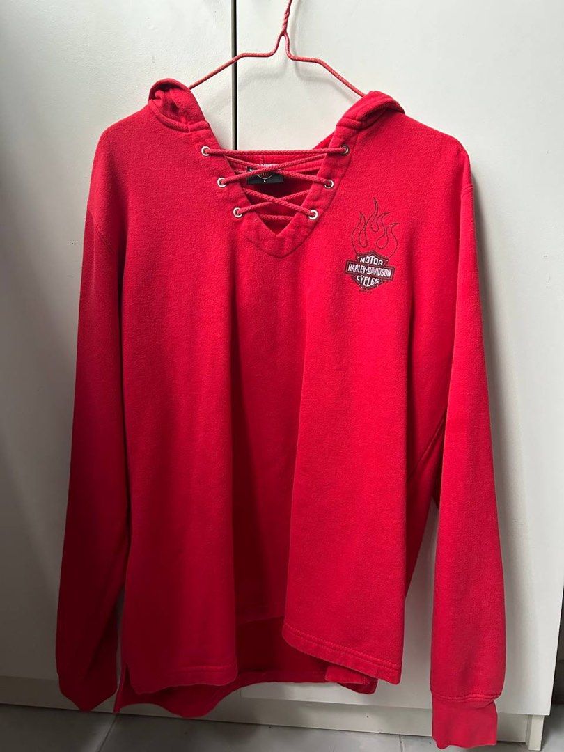 Red harley new arrivals davidson hoodie