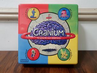 [Hasbro] Cranium: The Game For Your Whole Brain board game in Limited Edition Metal Tin Case (2001, complete)