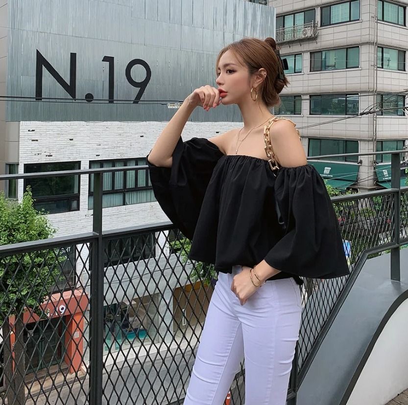 H & m deals off shoulder top