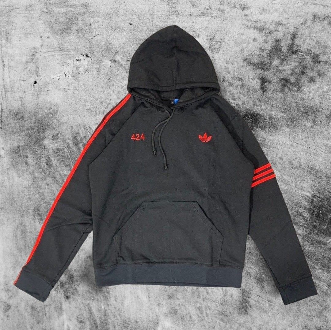 Hoodie Adidas 424 Hitam Fesyen Pria Pakaian Baju Luaran di Carousell