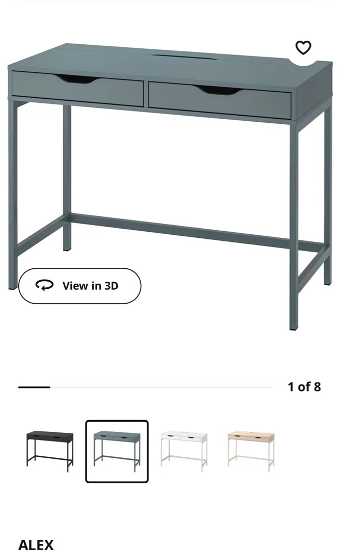 Ikea alex desk, Furniture & Home Living, Furniture, Tables & Sets on