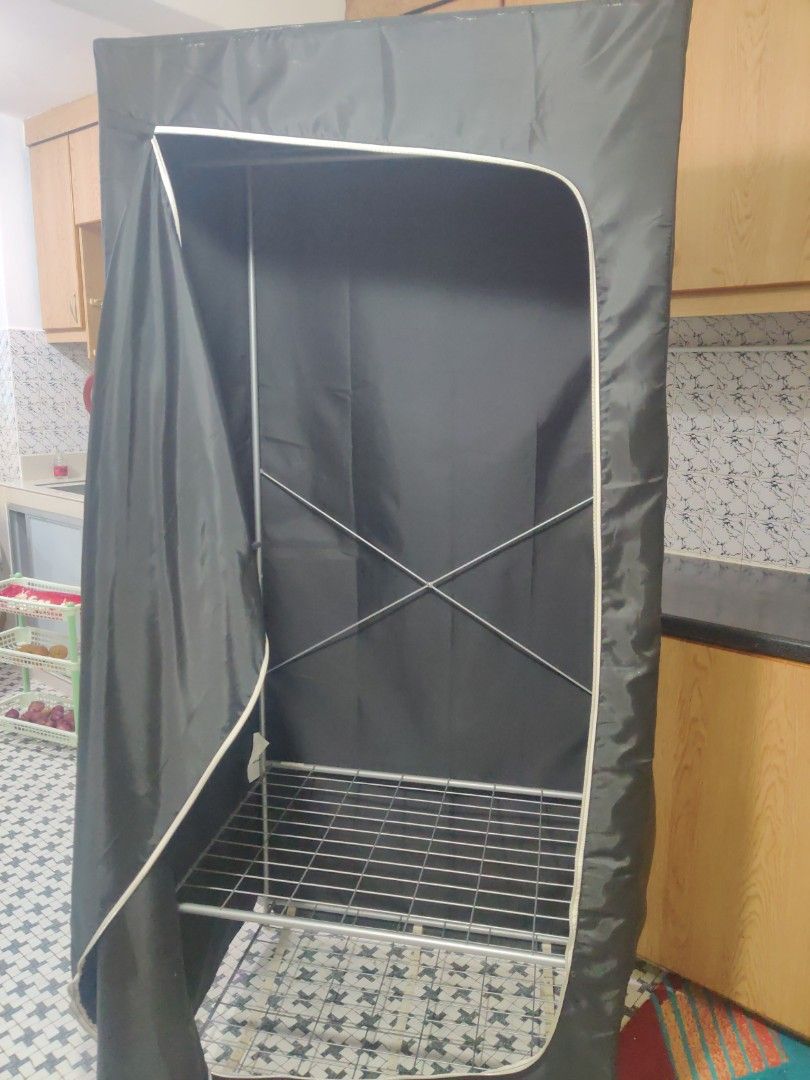 IKEA Breim Wardrobe Black, Furniture & Home Living, Home Improvement