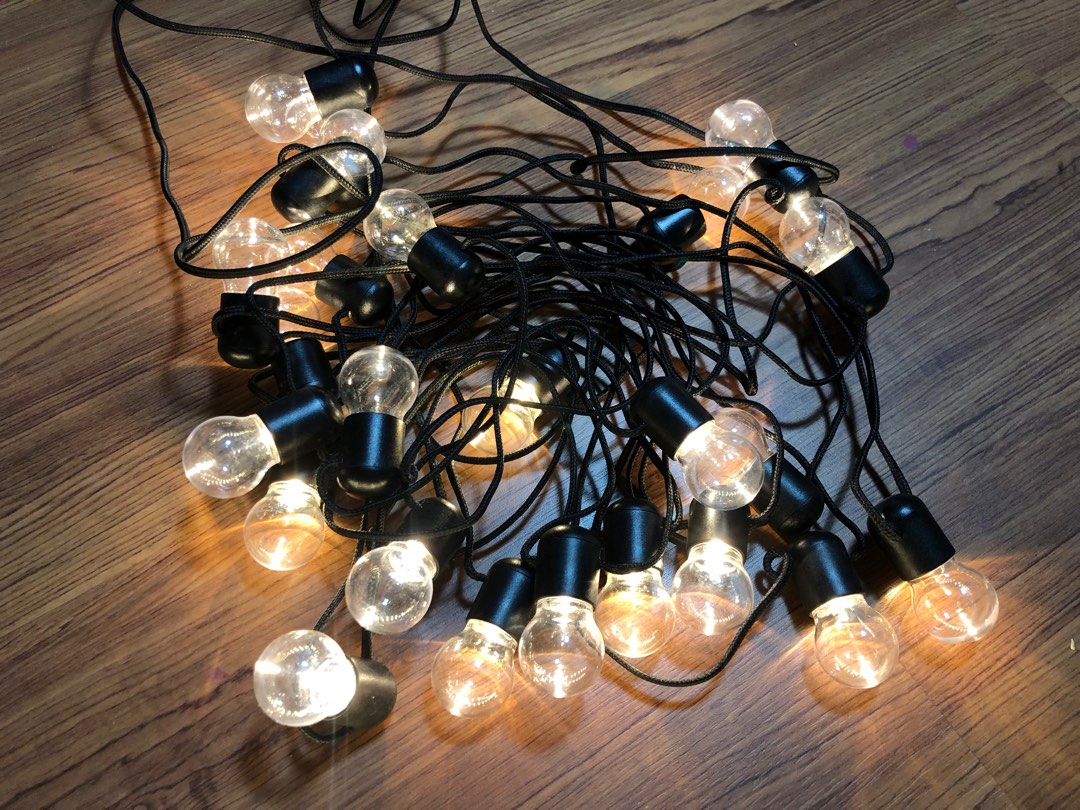 Ikea Bulb String Lights, Babies & Kids, Baby Nursery & Kids Furniture