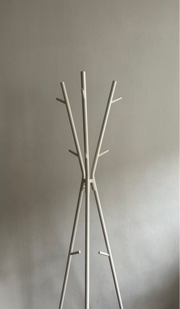 IKEA EKRAR Hat and coat stand, white, Furniture & Home Living, Furniture, Shelves,