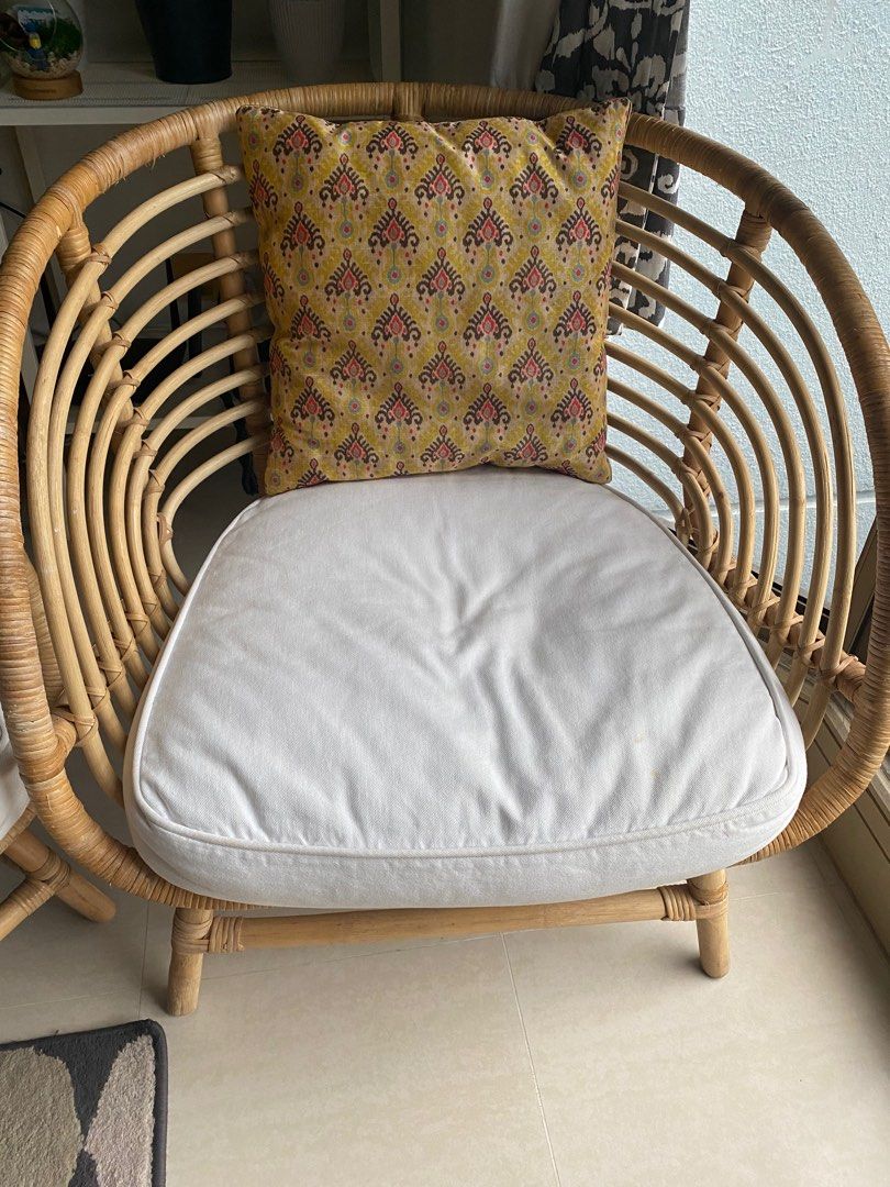 Ikea Rattan Chairs 2, Furniture & Home Living, Furniture, Chairs on