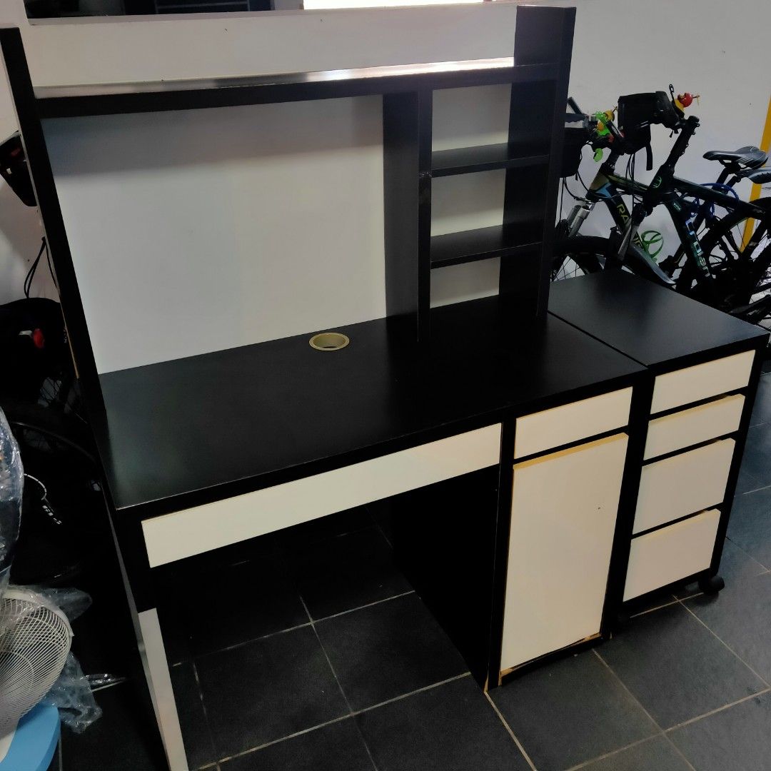 IKEA Study Table with side Furniture & Home Living, Furniture
