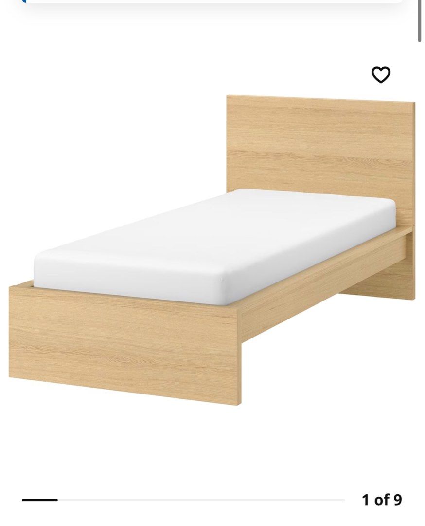 IKEA SULTAN LADE single bed + mattress, Furniture & Home Living ...