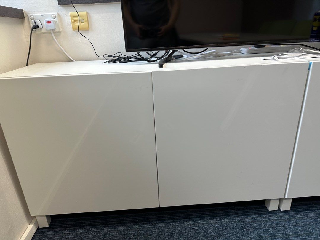 Ikea tv console besta ( left 1 in stock), Furniture & Home Living