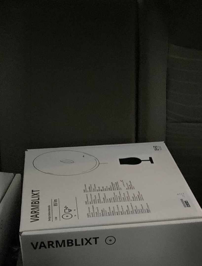 IKEA VARMBLIXT DONUT LED LAMP, Furniture & Home Living, Lighting & Fans